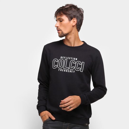 Moletom Colcci Reflection Frequency Masculino - Preto