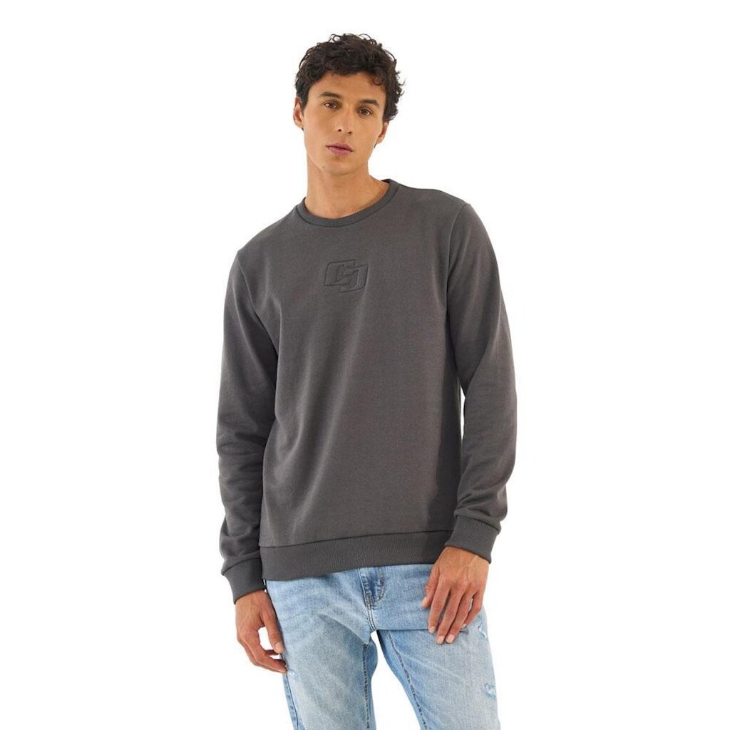 Moletom Colcci Slim Com Logo Bordada