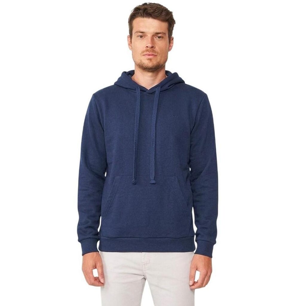 Moletom Colcci Slim Fit Azul Darkness Masculino