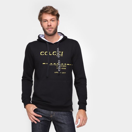 Moletom Colcci Urban Way Com Capuz Masculino - Preto
