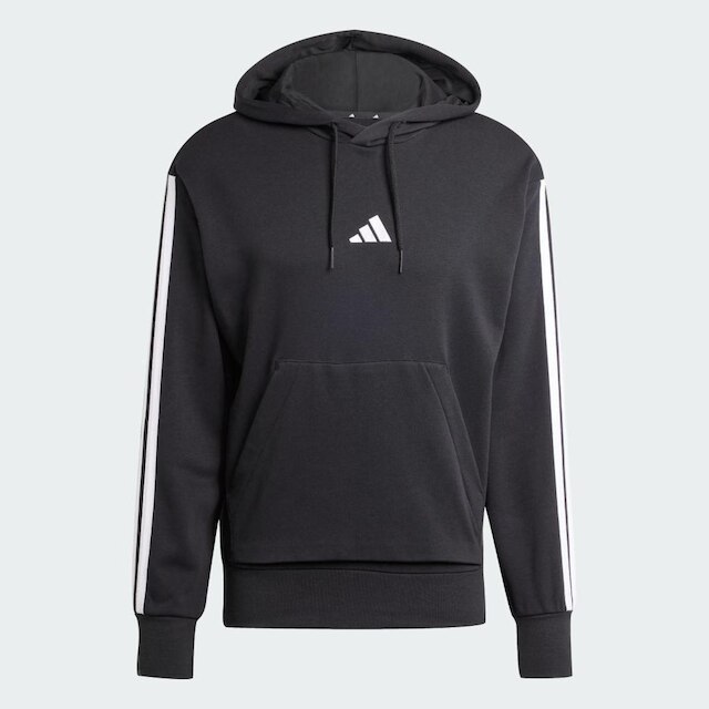 Moletom Com Capuz Adidas 3 Stripes Masculino