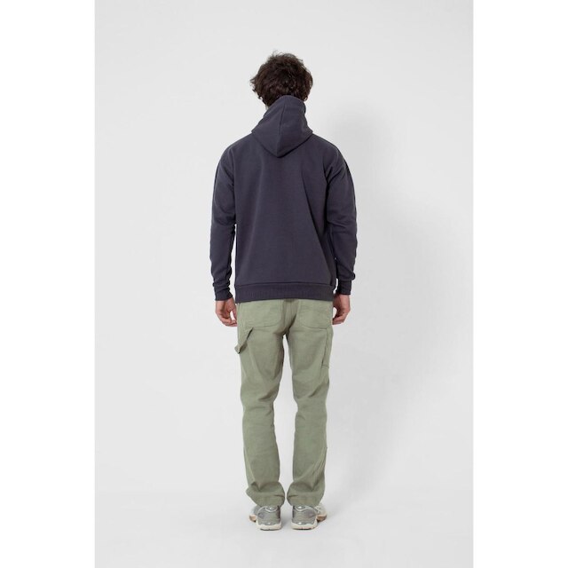 Moletom Com Capuz Cinza Moleton Canguru Blusa Frio Algodão