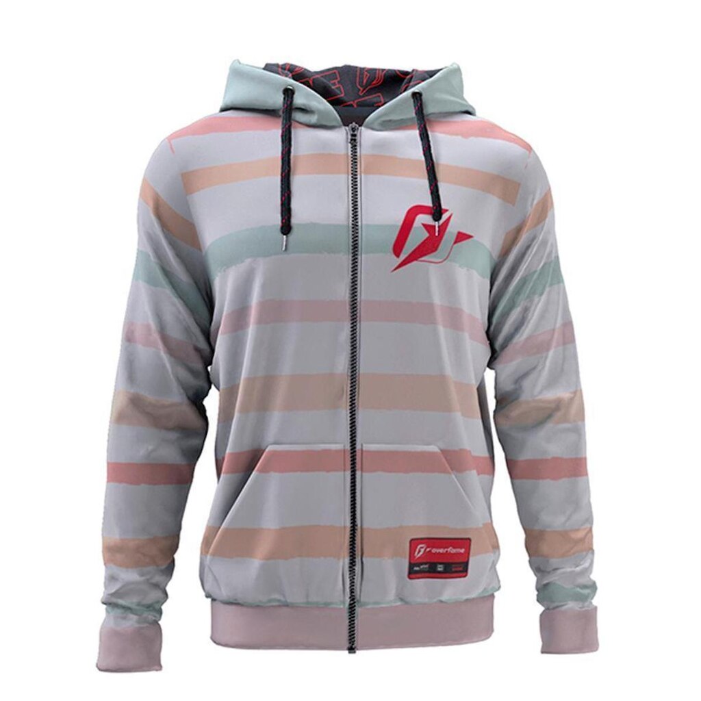 Moletom Com Zíper Listrado Sour Cream Stripes - G1
