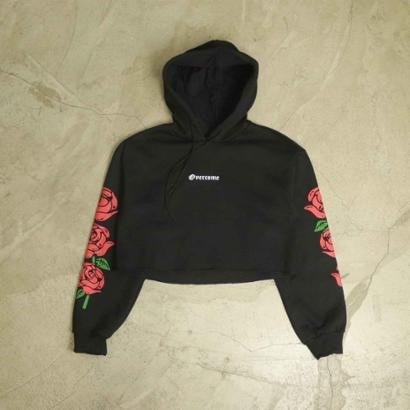 Moletom Cropped Overcome Canguru 