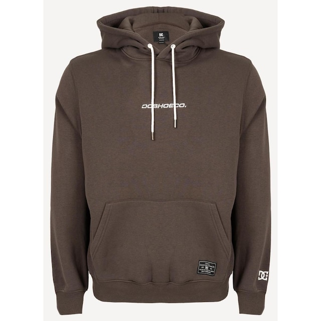 Moletom Dc Shoes Fech Baseline Marrom Escuro-MARROM ESCURO-P