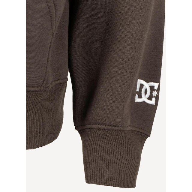 Moletom Dc Shoes Fech Baseline Marrom Escuro-MARROM ESCURO-P