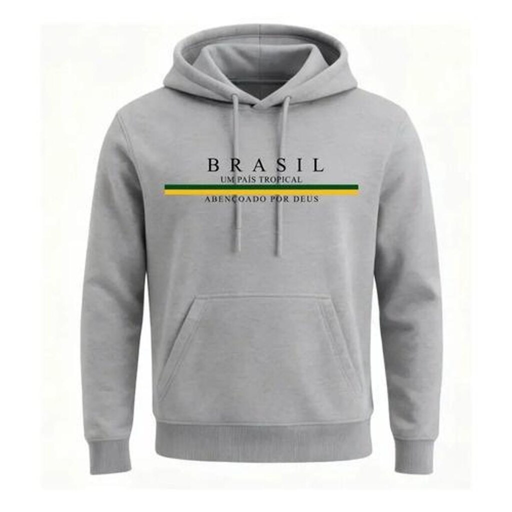 Moletom Do Brasil Blusa De Frio Canguru Casaco Unissex