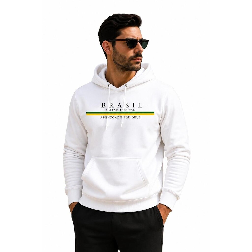 Moletom Do Brasil Blusa De Frio Canguru Casaco Unissex