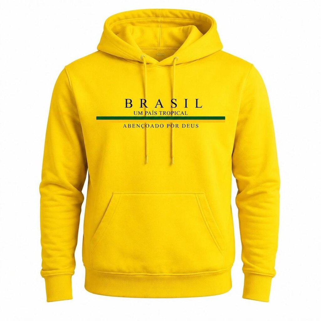 Moletom Do Brasil Blusa De Frio Canguru Casaco Unissex