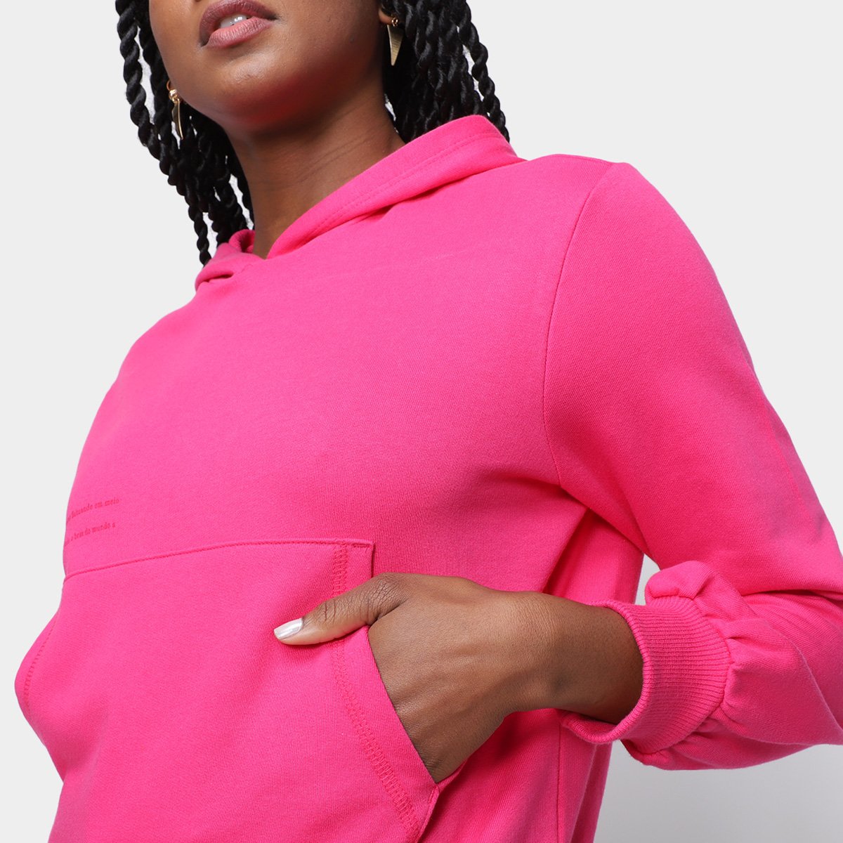 pink cashmere moletom com capuz