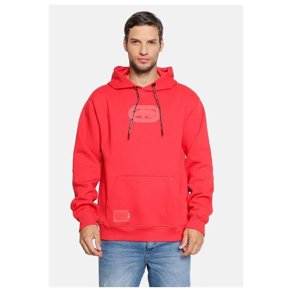 MOLETOM ECKO CANGURU BIG LOGO VERMELHO