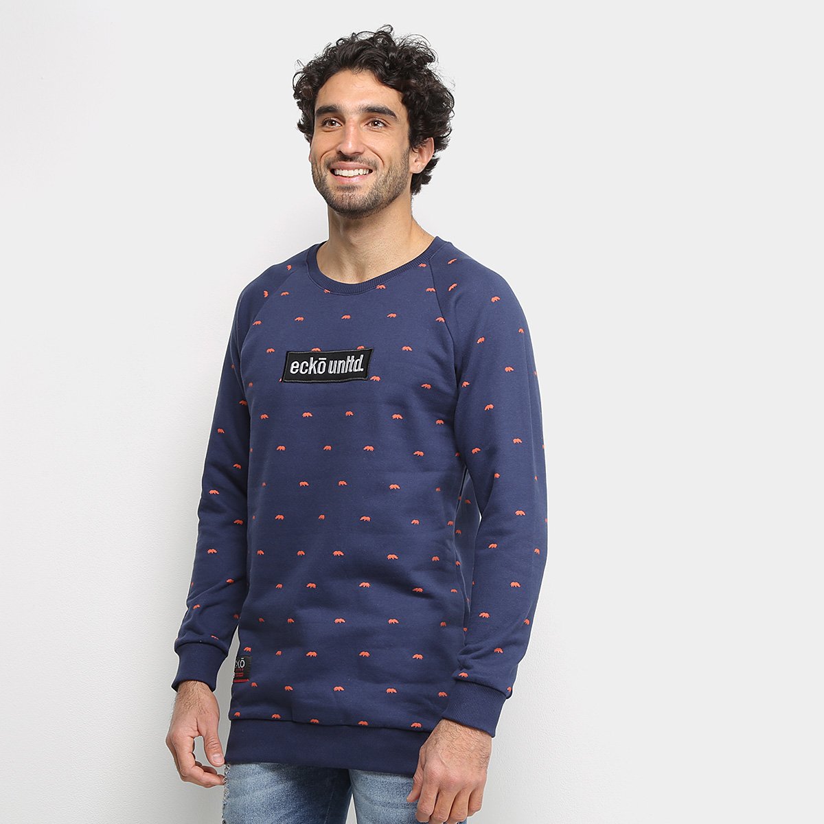 Moletom Ecko Unltd Masculino - Marinho Menor preço em Moletom Ecko Unltd Masculino - Marinho