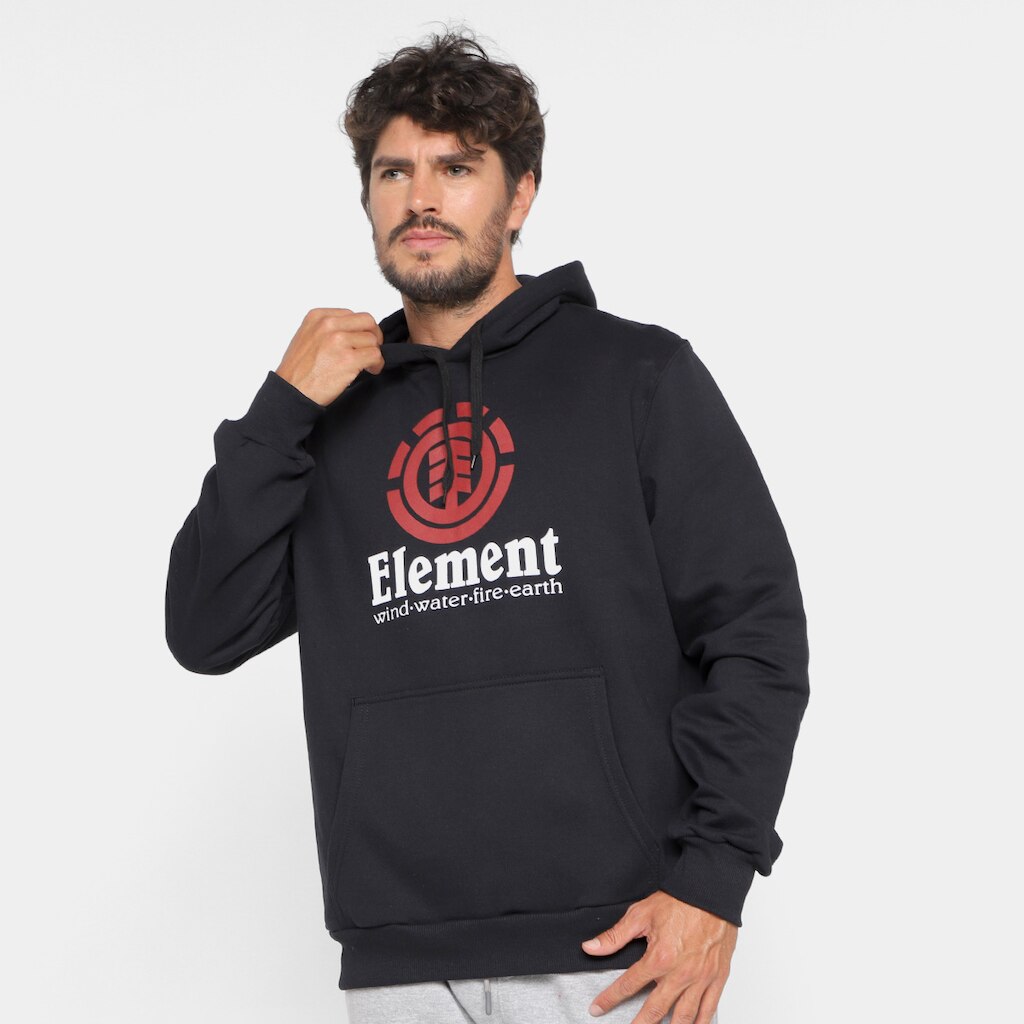 Moletom Element Fech Vertical Masculino