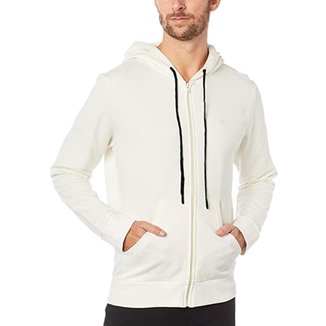 Moletom Ellus Masculino Hoodie Full Zip Logo Off-White