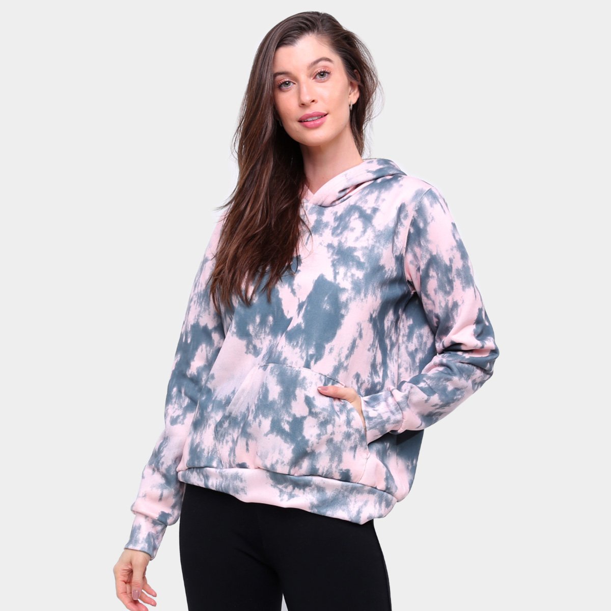 maui tie dye moletom com capuz