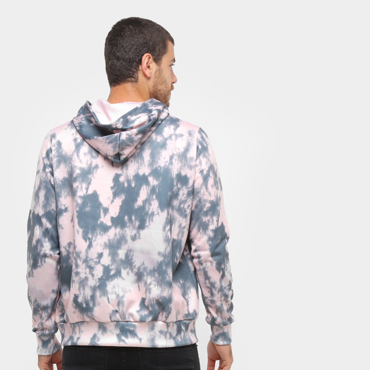tommy hilfiger tie dye fleece moletom com capuz