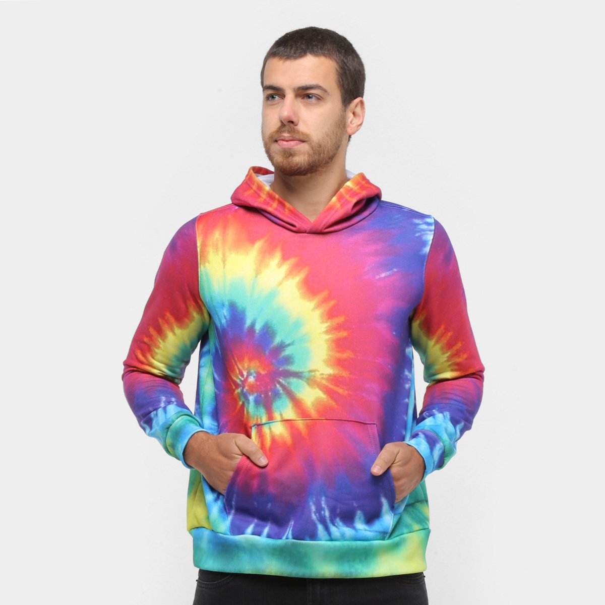 maui tie dye moletom com capuz