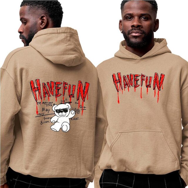 Moletom Estampado Algodão Taddy Havefun Abstract Stretwear