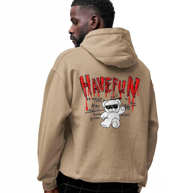 Moletom Estampado Algodão Taddy Havefun Abstract Stretwear
