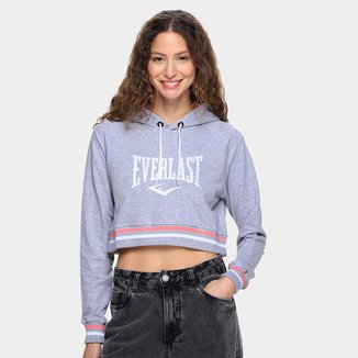 Moletom Everlast Cropped Everlast C/ Capuz Feminino