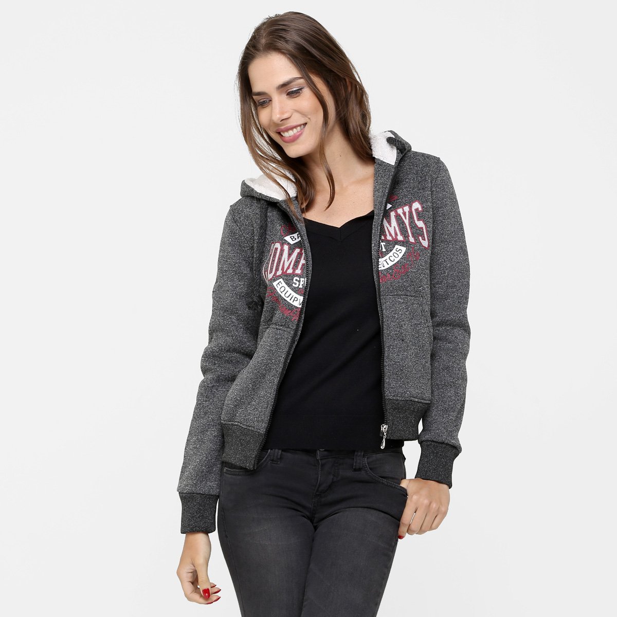 superdry lined moletom com capuz