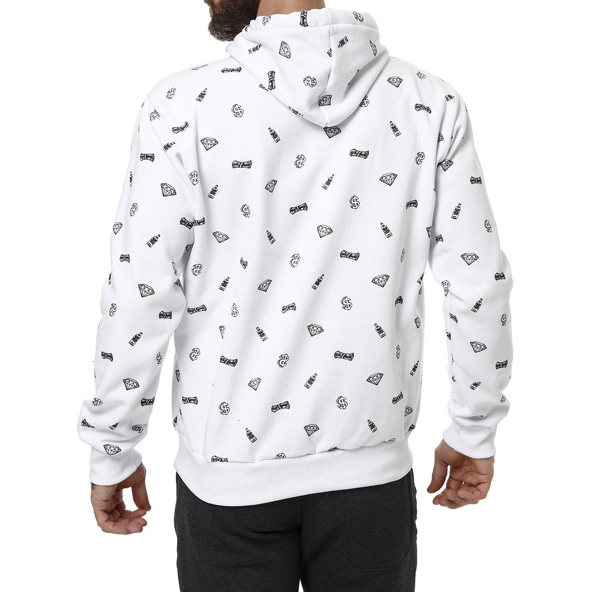 huf polka dot moletom com capuz