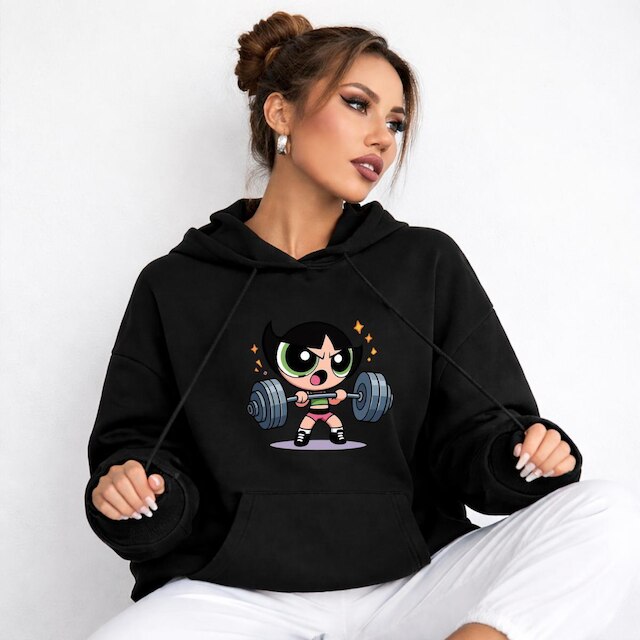 Moletom Feminino Estampa Fofinha Academia Poderosas