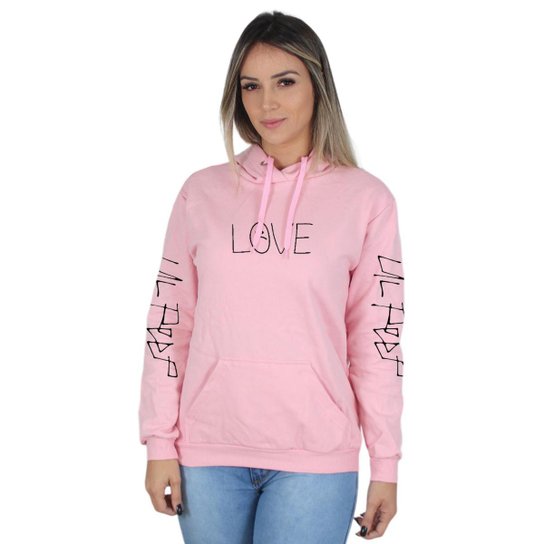 Moletom Lil Peep Rosa Pink Lil Peep Hoodie Peep Hoodie Hellboy