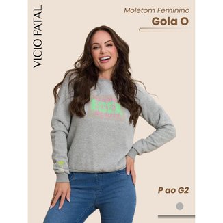 Moletom Feminino Gola Alta Básico Elegante para Inverno Conforto Térmico Premium Trabalho e Lazer