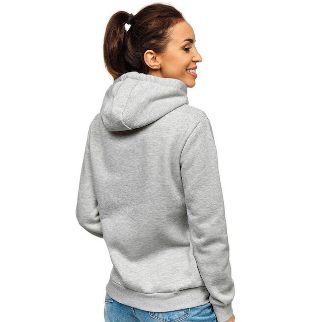 Moletom Feminino Liso Abrigo Blusa Moleton Casaco com Capuz