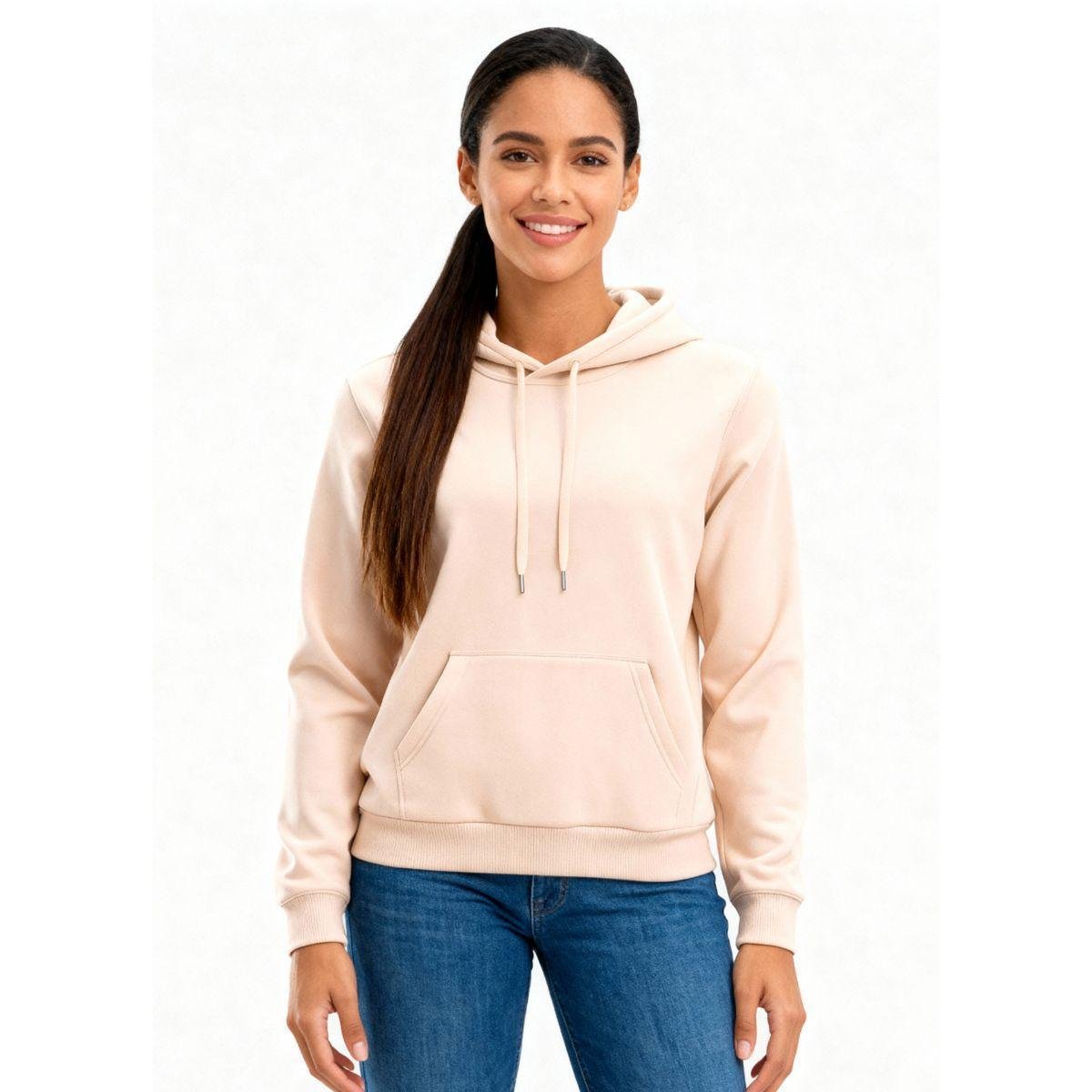 Moletom Feminino Liso Abrigo Blusa Moleton Casaco com Capuz Menor preço em Moletom Feminino Liso Abrigo Blusa Moleton Casaco com Capuz