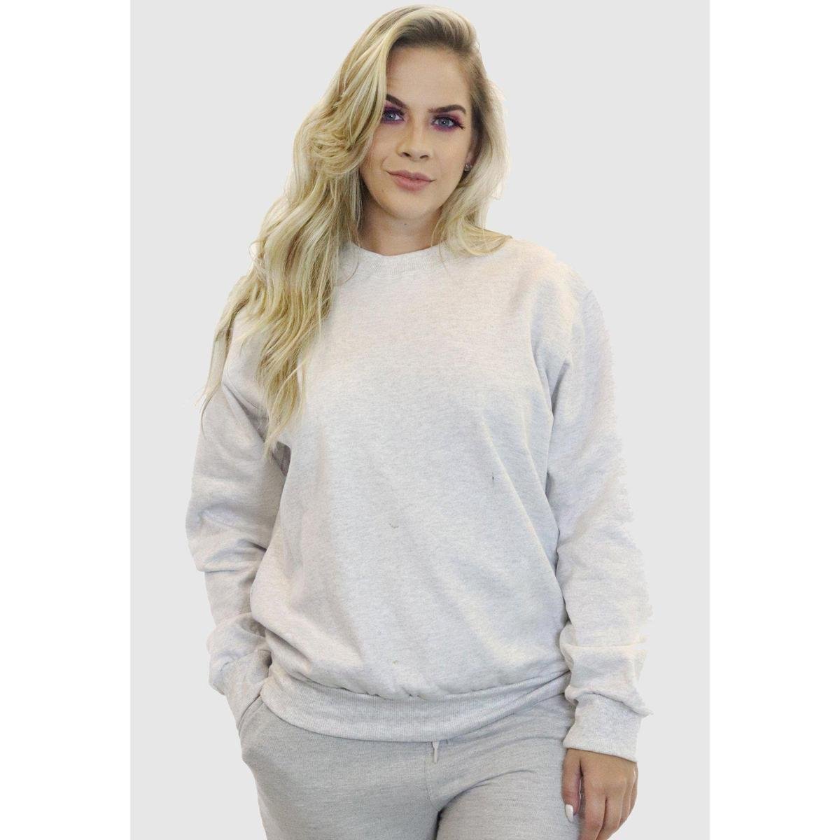 Zíper Moletom Feminino Sem Capuz Moletom Feminino Sem Capuz Careca