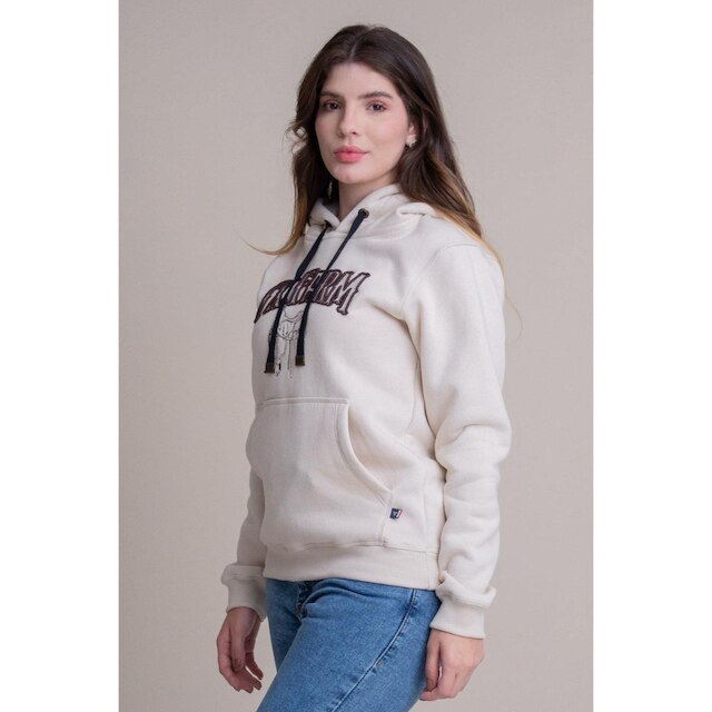 MOLETOM FEMININO TEXAS FARM - ALLIANCE - MTF035 - OFF WHITE