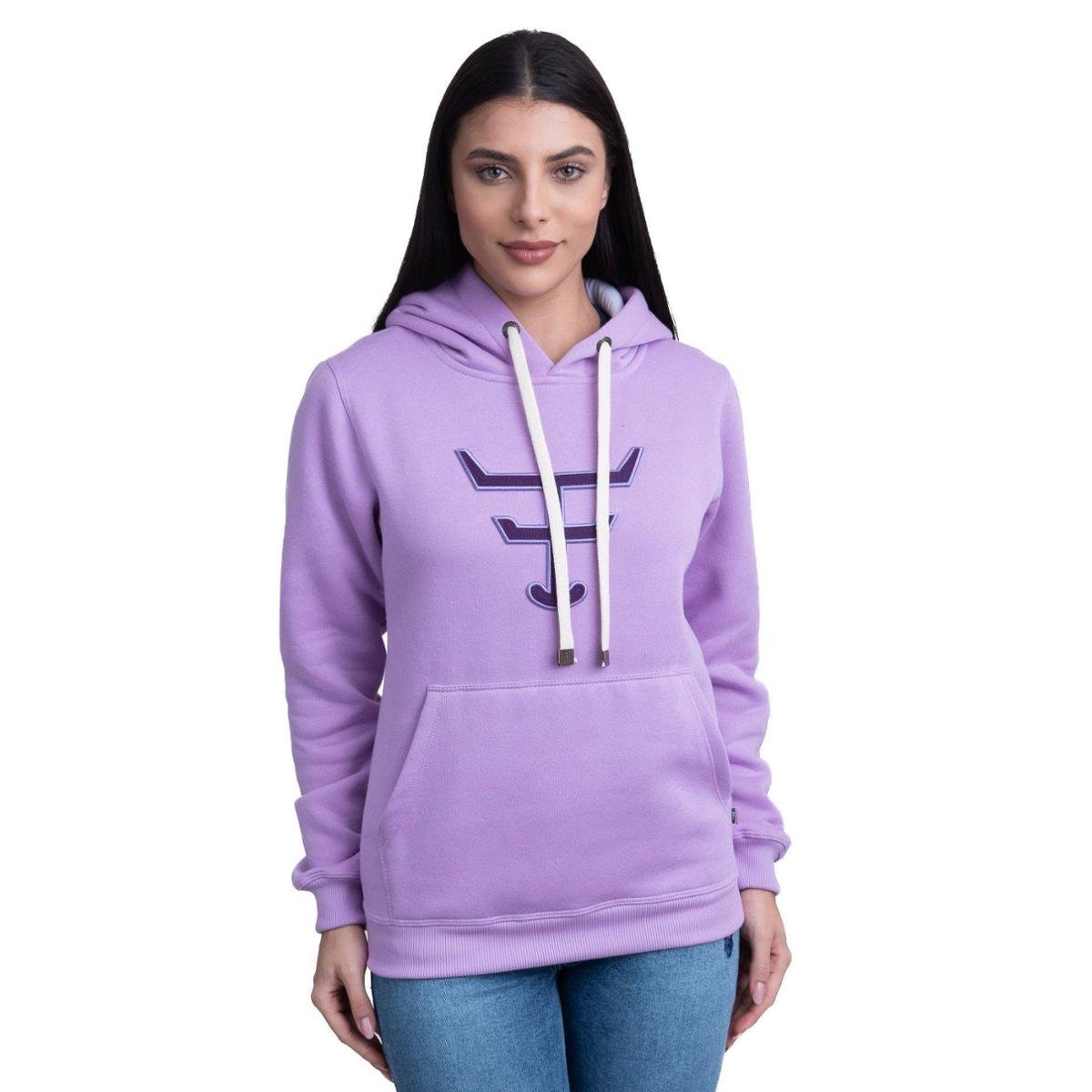 MOLETOM FEMININO TEXAS FARM MTF016 ROXO LILAS Zattini