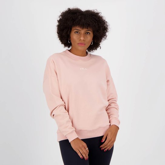 Moletom Fila Comfy Feminino - Rosa