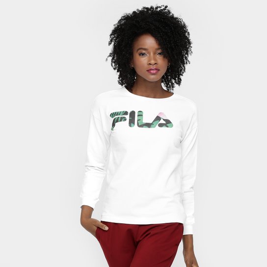Moletom Fila Fifty Flower - Branco