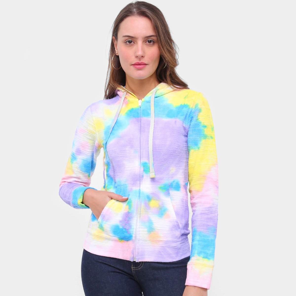 zine tie dye moletom com capuz