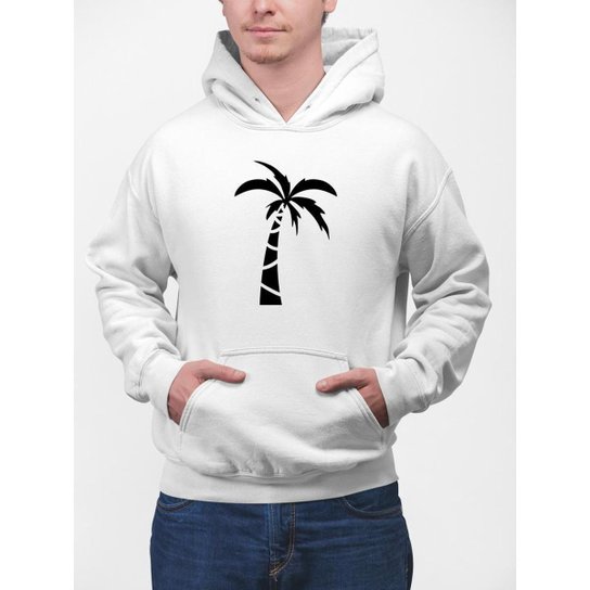 Moletom Gin Tropical Coqueiro Masculina - Branco