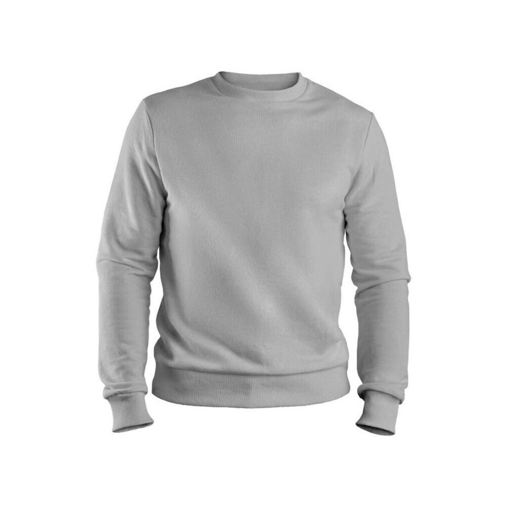 Moletom Gola Careca Unissex Algodão Básico Blusa de Frio Inverno Punho na Manga e na Barra Liso