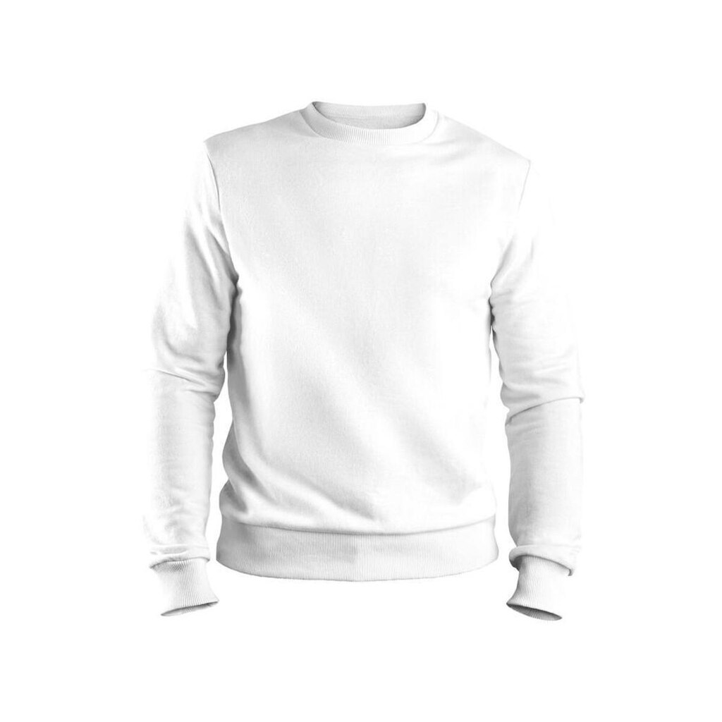 Moletom Gola Careca Unissex Algodão Básico Blusa de Frio Inverno Punho na Manga e na Barra Liso