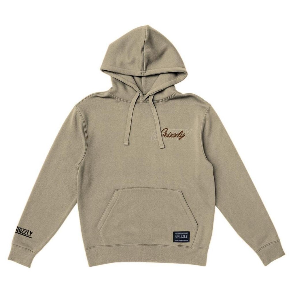 Moletom Grizzly Down The Line Hoodie GG NEW SAND UNICA