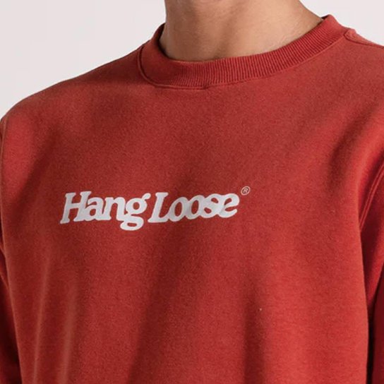 Moletom Hang Loose Typo Laranja