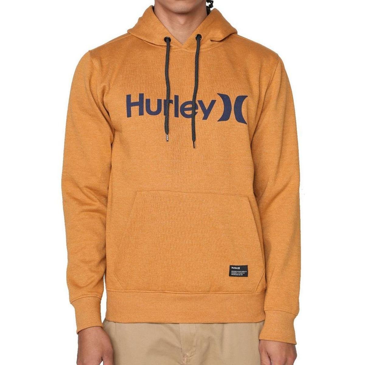 Moletom Hurley Fechado O&O Solid Masculino - Cáqui Menor preço em Moletom Hurley Fechado O&O Solid Masculino - Cáqui