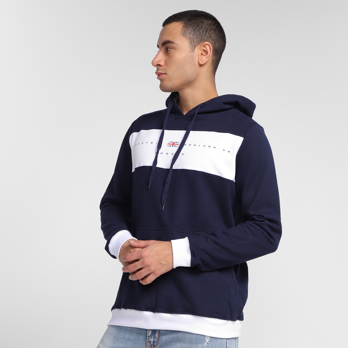 pre london grey moletom com capuz