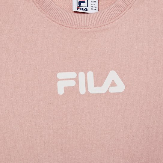 Moletom Infantil Fila Regular Letter Light Menina