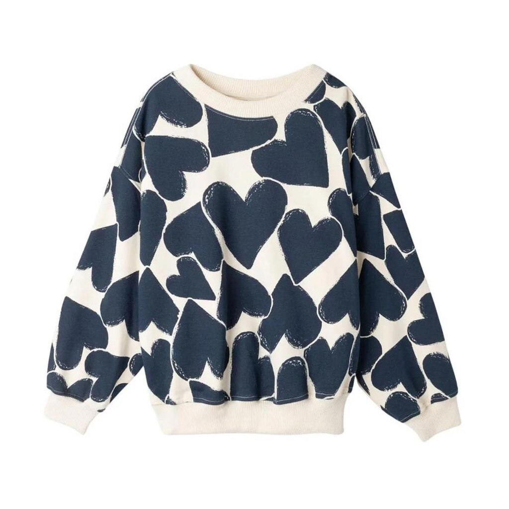 Moletom Infantil Hering Oversized Estampado Azul