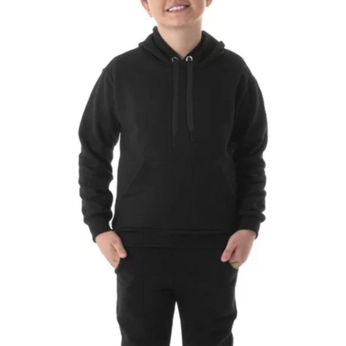 Moletom Infantil Moleton blusa de frio Canguru Unissex Agasalho