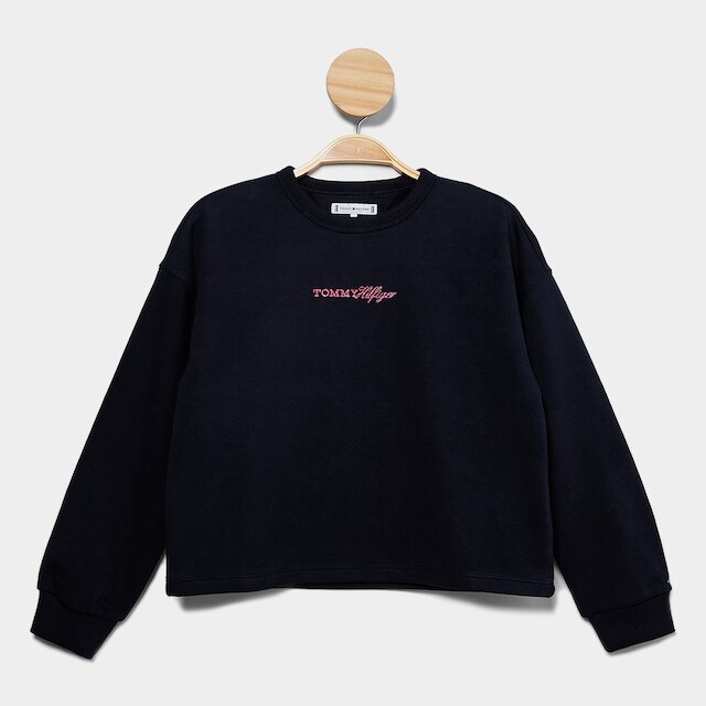 Moletom Infantil Tommy Hilfiger Glossy Crew Menina