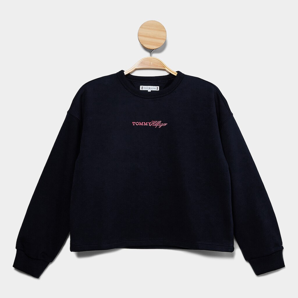 Moletom Infantil Tommy Hilfiger Glossy Crew Menina