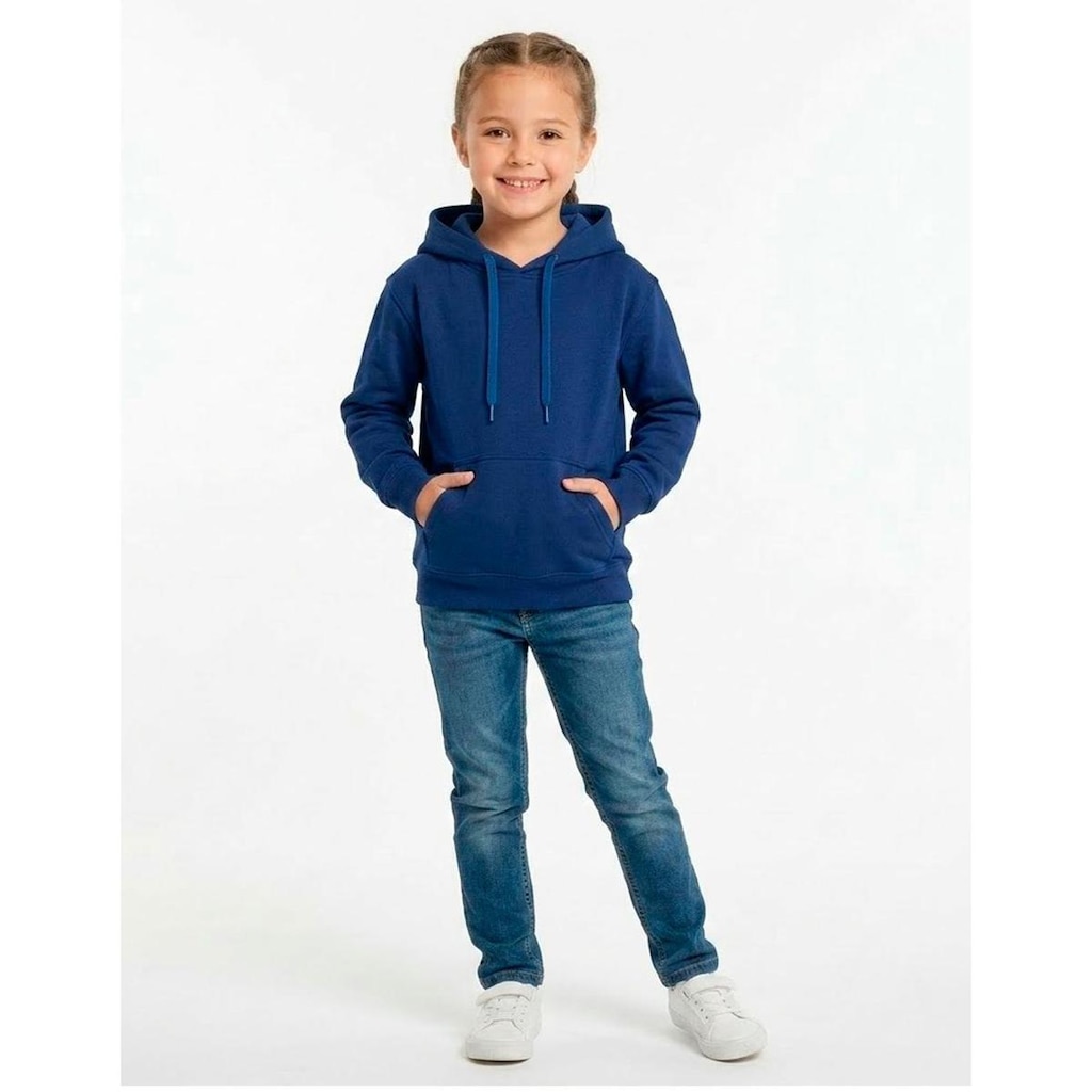 Moletom Infantil Unissex Blusa Com Capuz Flanelado